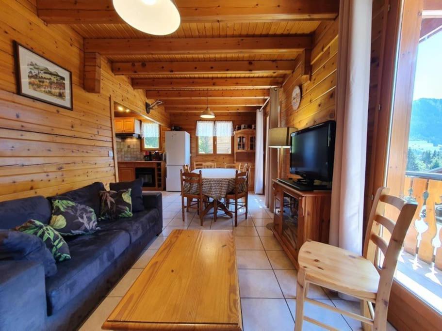 Chalet Individuel 8 Pers A Chatel Porte Du Soleil Avec Jacuzzi Exterieur Exterior photo